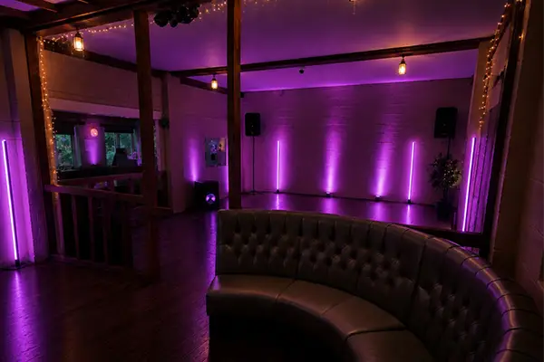 DV8 main social area for the SwingDesire Launch Party